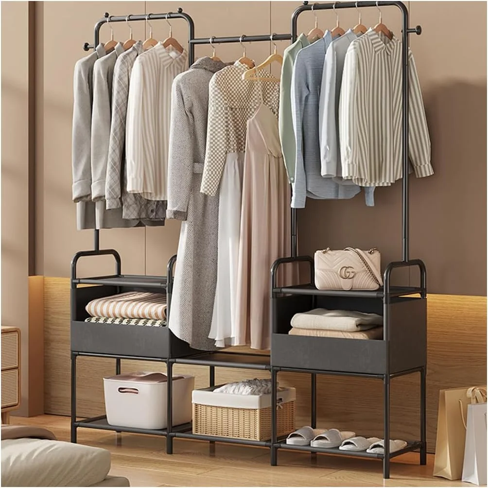 رگال لباس WEKOTEE، رگال لباس با کیف نگهداری، رگال پوشاک، قفسه های غیر بافته شده برای کفش، رگال لباس برای اتاق خواب، راهرو، ورودی (28-02) رگال لباس WEKOTEE، رگال لباس با کیف نگهداری، رگال پوشاک، قفسه های غیر بافته شده برای کفش، رگال لباس برای اتاق خواب، راهرو، ورودی (28-02)