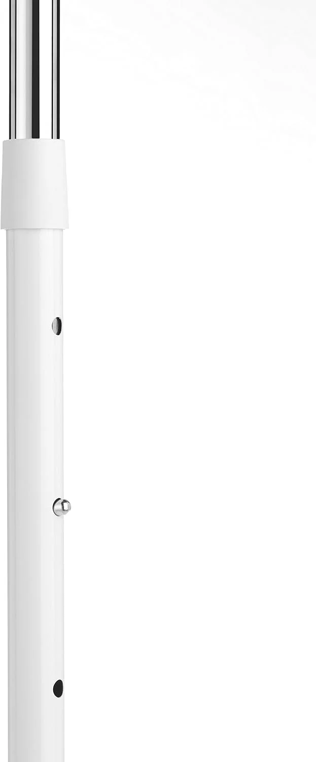 رگال لباس قابل تنظیم و جادار Whitmor - ارگانایزر لباس چرخ دار - سفید و کروم رگال لباس قابل تنظیم و جادار Whitmor - ارگانایزر لباس چرخ دار - سفید و کروم