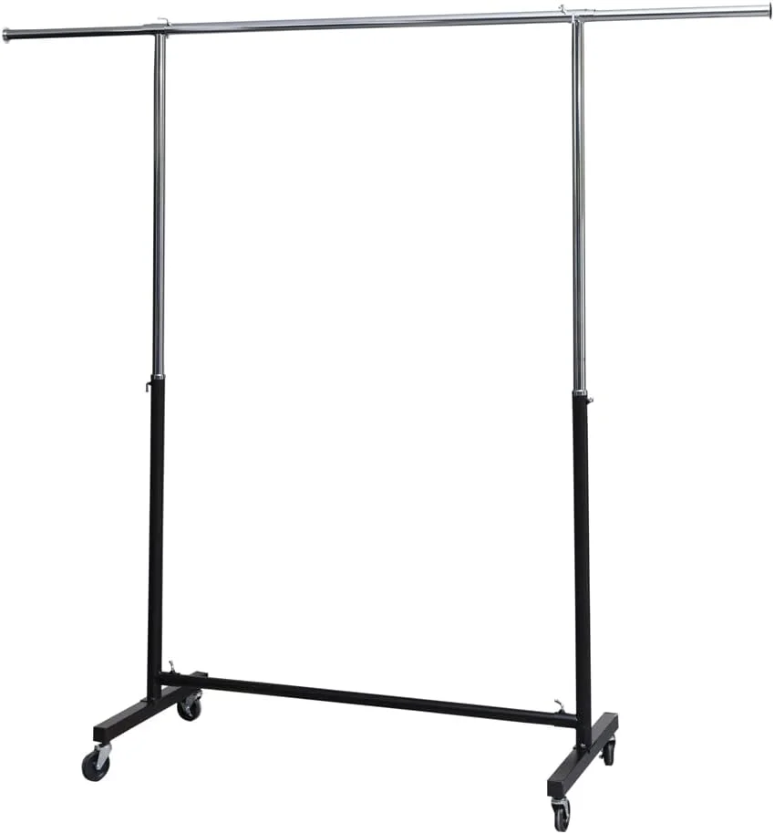 رگال لباس تک ردیفه قابل تنظیم WT-EASYCARE مناسب فضای باز و داخل خانه | رگال لباس تک میله ای چرخ دار، سازمان دهنده کمد لباس خانگی | رگال لباس تک میله ای با چرخ، ریل لباس فلزی سنگین و با کیفیت رگال لباس تک ردیفه قابل تنظیم WT-EASYCARE مناسب فضای باز و داخل خانه | رگال لباس تک میله ای چرخ دار، سازمان دهنده کمد لباس خانگی | رگال لباس تک میله ای با چرخ، ریل لباس فلزی سنگین و با کیفیت