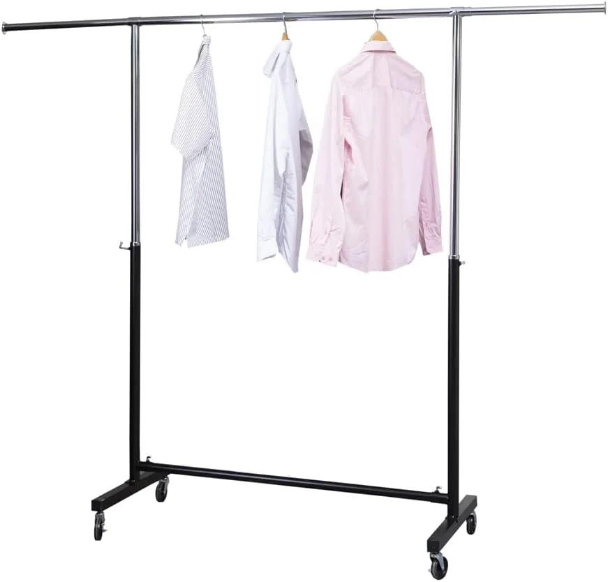 رگال لباس تک ردیفه قابل تنظیم WT-EASYCARE مناسب فضای باز و داخل خانه | رگال لباس تک میله ای چرخ دار، سازمان دهنده کمد لباس خانگی | رگال لباس تک میله ای با چرخ، ریل لباس فلزی سنگین و با کیفیت رگال لباس تک ردیفه قابل تنظیم WT-EASYCARE مناسب فضای باز و داخل خانه | رگال لباس تک میله ای چرخ دار، سازمان دهنده کمد لباس خانگی | رگال لباس تک میله ای با چرخ، ریل لباس فلزی سنگین و با کیفیت