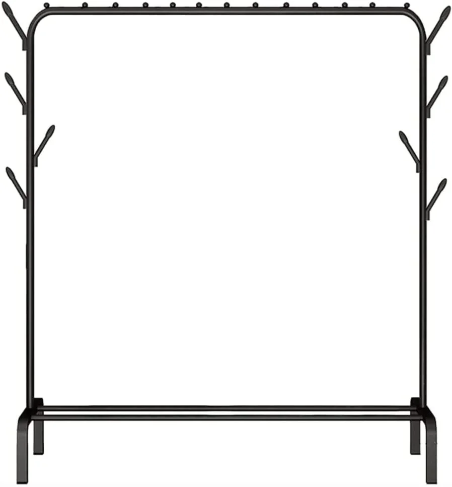 رگال لباس یاقوت™، آویز لباس، رگال لباس با ۸ قلاب جانبی، طول ۱۱۰ سانتی متر، فضای بزرگ برای کفش، لباس، ژاکت، چتر، کلاه، شال و کیف دستی رگال لباس یاقوت™، آویز لباس، رگال لباس با ۸ قلاب جانبی، طول ۱۱۰ سانتی متر، فضای بزرگ برای کفش، لباس، ژاکت، چتر، کلاه، شال و کیف دستی