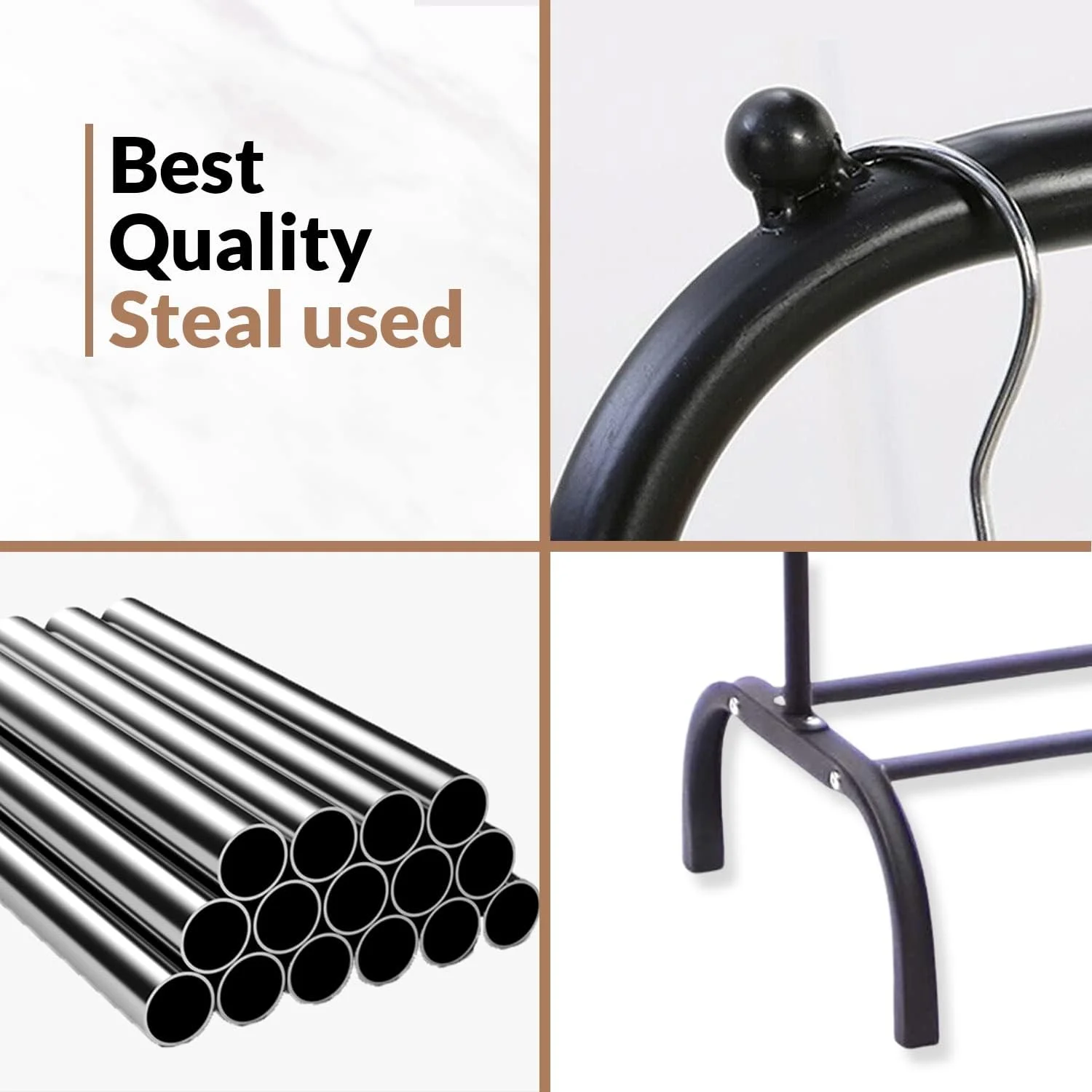 رگال لباس یاقوت™، آویز لباس، رگال لباس با ۸ قلاب جانبی، طول ۱۱۰ سانتی متر، فضای بزرگ برای کفش، لباس، ژاکت، چتر، کلاه، شال و کیف دستی رگال لباس یاقوت™، آویز لباس، رگال لباس با ۸ قلاب جانبی، طول ۱۱۰ سانتی متر، فضای بزرگ برای کفش، لباس، ژاکت، چتر، کلاه، شال و کیف دستی