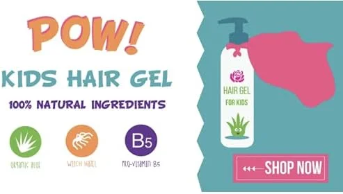 ژل مو برای کودکان | حالت دهنده ملایم | بدون مواد شیمیایی | ساخته شده با آلوئه ورا ارگانیک و ویتامین ها | ایمن برای نوزادان، کودکان نوپا، مردان و زنان | همیشه بدون پارابن، سولفات و عطر | ساخت آمریکا (1 واحد)