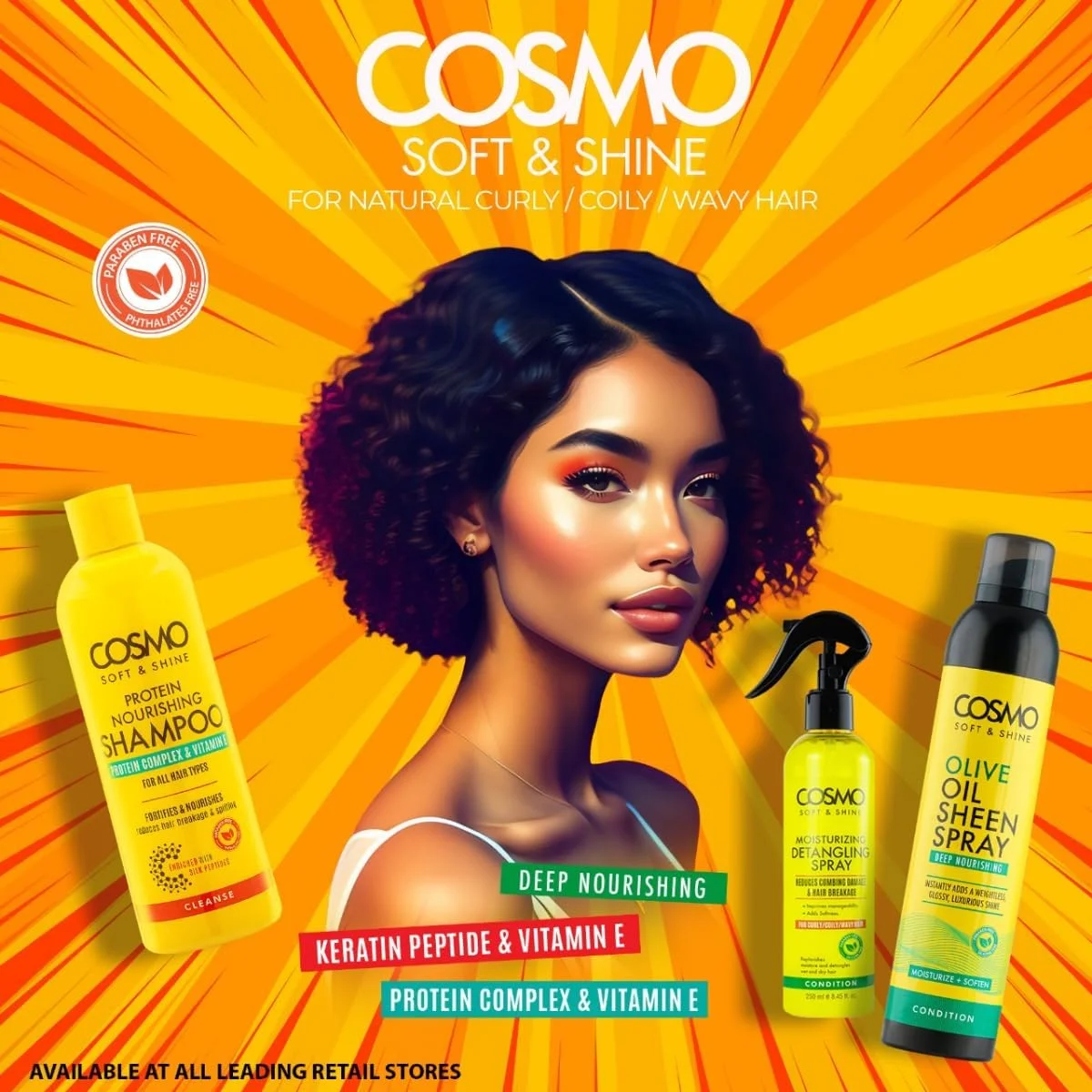 ژل حالت دهنده مو سی دی COSMO DESIGNS مدل Soft & Shine با قدرت نگهدارندگی قوی و حفظ رطوبت 450 گرم | بدون الکل | حاوی روغن کرچک سیاه | مناسب برای موهای فر/مجعد/موج دار طبیعی | زرد