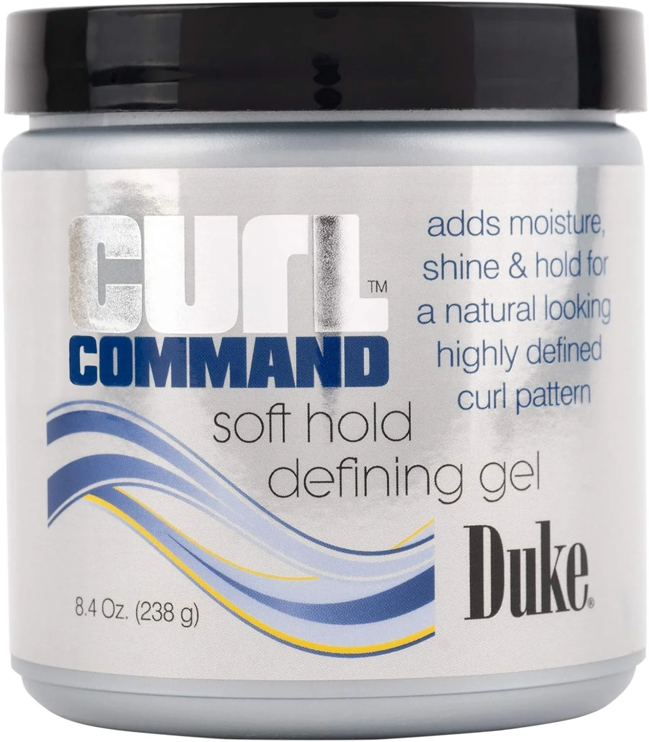 ژل حالت دهنده موی فر Duke Curl Command با نگهداری ملایم | افزایش رطوبت، درخشندگی و نگهداری برای ایجاد حالت فر طبیعی و کاملاً مشخص، 250 میلی لیتر