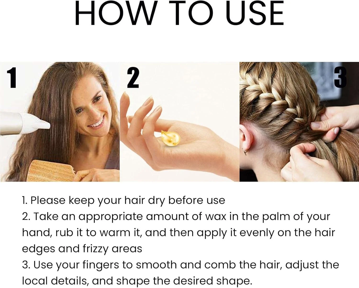 ژل حالت دهنده و براق کننده مو، پماد موی طبیعی با خشک شدن سریع، پماد مو برای مردان، ژل قفل کننده با درخشش بالا، ژل مو با ماندگاری تمام روز برای همه مدل های مو