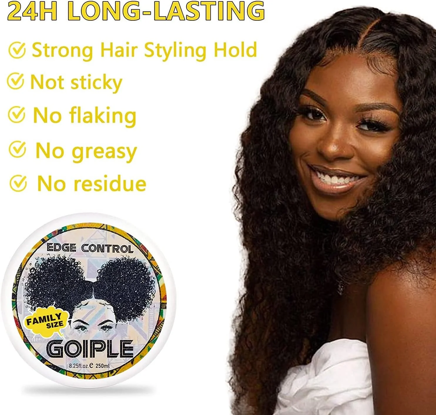 واکس حالت دهنده مو ۸.۲۵ اونسی برای خانم ها، صاف کننده غیر چرب مو، حالت دهنده قوی موهای پشت سر، ژل مو برای انواع مو، بدون پوسته پوسته شدن، ژل حالت دهنده مو با پایه آب (آناناس)