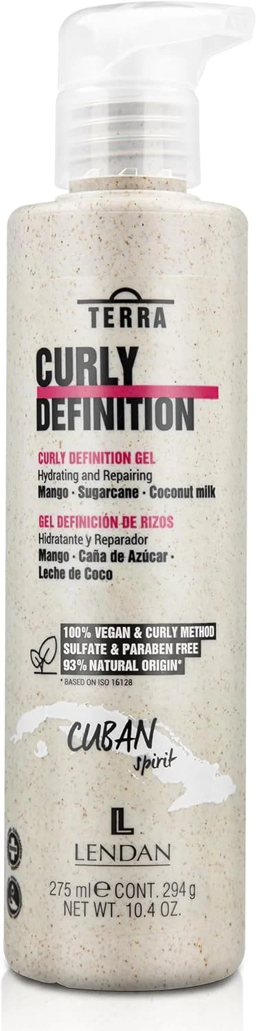 ژل حالت دهنده موی فر لندان Terra، ۲۷۵ میلی لیتر، فر کننده و آبرسان مو - ایده آل برای موهای فر - ضد وز