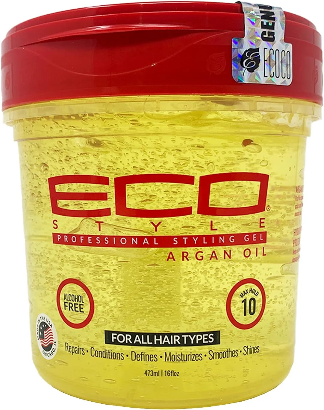 ژل حالت دهنده موی سر انوی اکو حاوی روغن آرگان و رایحه پرتقال 003158 حجم 470 میلی لیتر