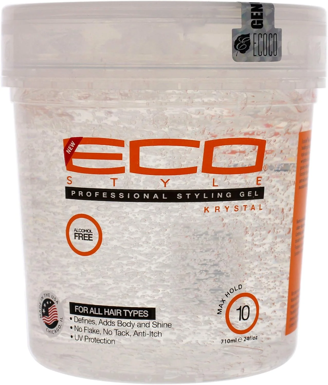 ژل حالت دهنده مو اکو استایل - کریستال مناسب برای انواع مو 680 گرم