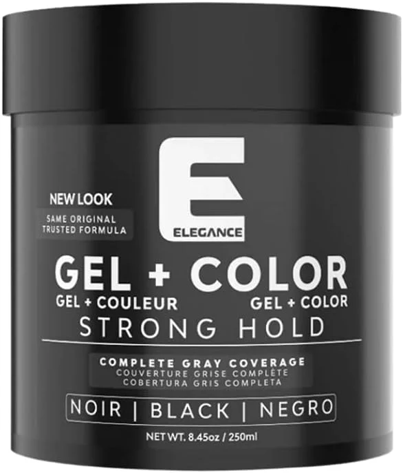 ژل حالت دهنده مو مشکی Elegance با قدرت نگهدارندگی قوی 250 میلی لیتر