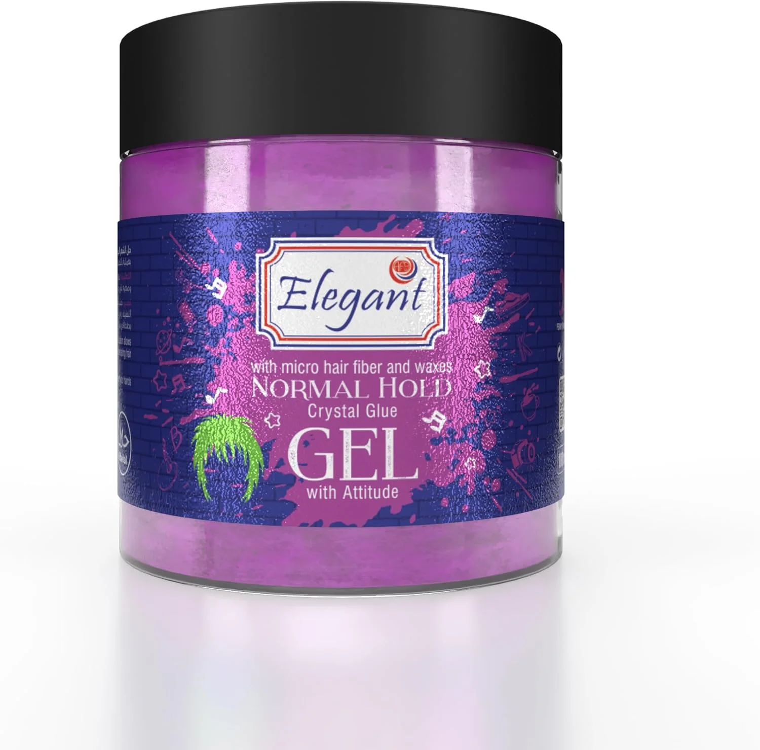 ژل موی ظریف - نگهدارنده معمولی - 100 میلی لیتر - ژل حالت دهنده چسب کریستالی، خشک شدن سریع و بدون پوسته شدن، مدل موهای ماندگار