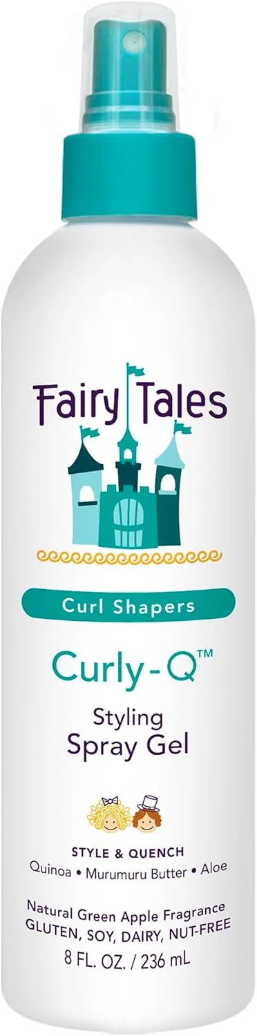 اسپری حالت دهنده موی فر کودکانه فیری تیلز - 236 میلی لیتر - بدون پارابن، سولفات، گلوتن و آجیل - مناسب استفاده روزانه، برای انواع موهای فر از جمله موهای چند فرهنگی