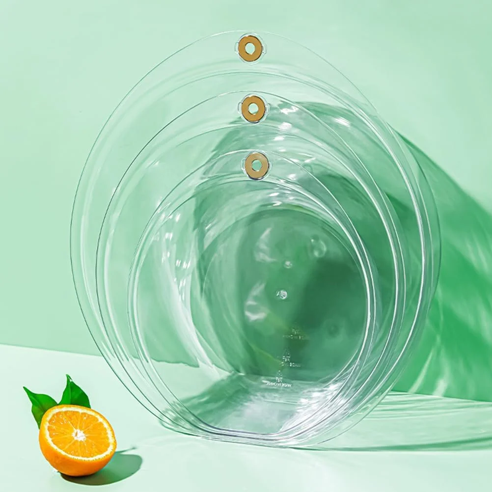 لگن شستشوی پلاستیکی بالو، ۱۳ اینچی، لگن چند منظوره شفاف برای آشپزخانه، لباسشویی، شستشوی صورت و خیساندن پا، مناسب برای مصارف خانگی