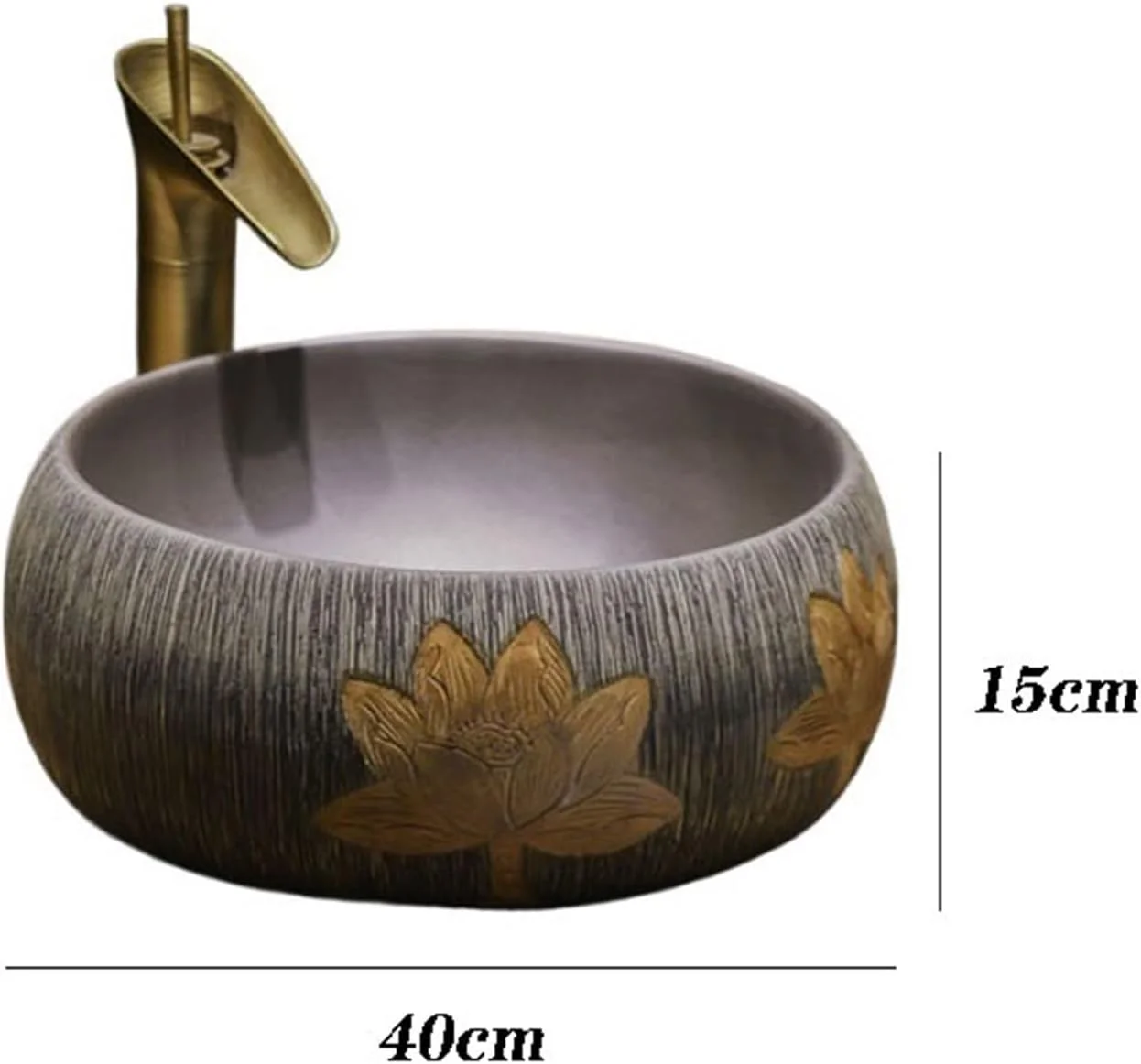 روشویی کاسه ای طرح قدیمی، روشویی مربعی برس خورده، روشویی گرد، روشویی سرامیکی هنری چینی، کاسه روشویی