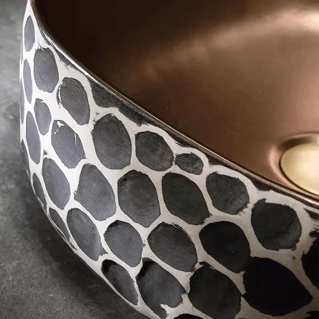 سینک روشویی، سینک روکار، سینک هنری هتل، تک لگن مربعی، سینک روشویی بالکن مدرن، کاسه روشویی (سایز: B) (تک