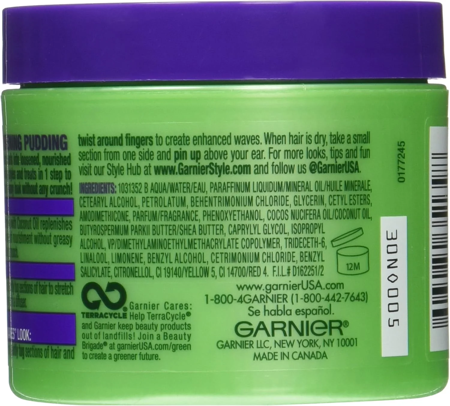 کرم موی فر کننده و حالت دهنده گارنیه فروکتیس استایل حاوی روغن نارگیل، 114 گرم کرم موی فر کننده و حالت دهنده گارنیه فروکتیس استایل حاوی روغن نارگیل، 114 گرم