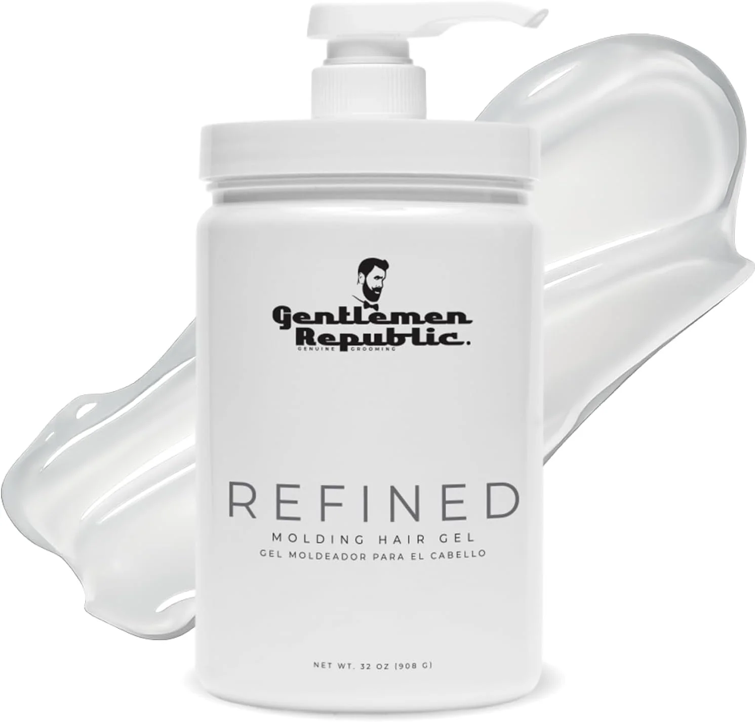 ژل حالت دهنده موی سر مردانه Gentlemen Republic با قدرت نگهداری بالا و درخشش (950 میلی لیتر با پمپ)