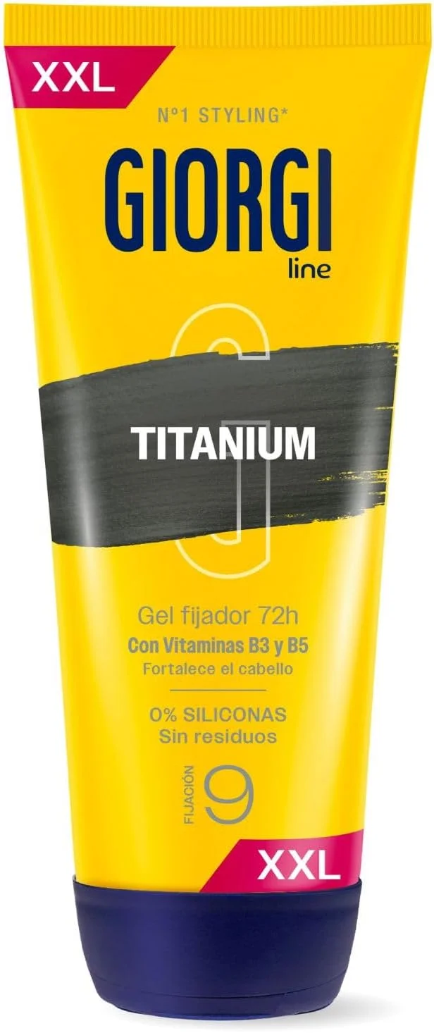 جورجی لاین ابسولوت تیتانیوم، 0% سیلیکون، حالت دهی و ماندگاری 48 ساعته، بدون ایجاد رسوب، بسیار قوی و سبک، حالت دهی 5-240 میلی لیتر XXL