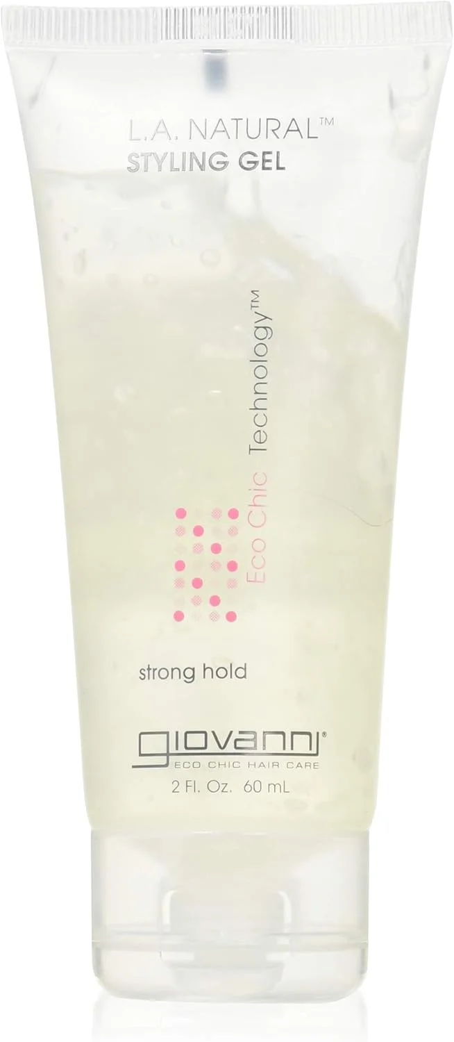 ژل حالت دهنده طبیعی مو جیووانی ال.ای. | تثبیت حالت مو با قدرت نگهداری فوق العاده | درخشش بی نظیر با تقویت کننده های سطحی | کنترل وز مو با قدرت | 2 اونس