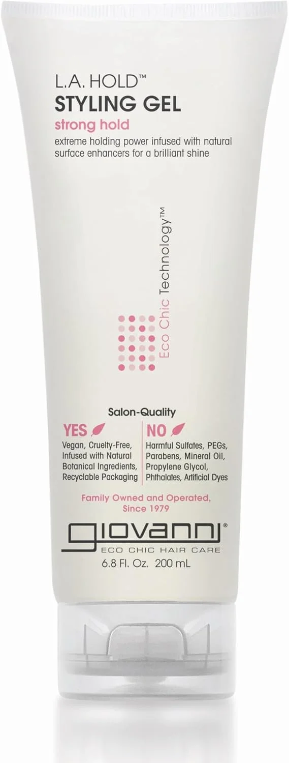 ژل حالت دهنده موی طبیعی Giovanni L.A | تکنولوژی Eco Chic با قدرت نگهداری قوی | قدرت نگهداری تزریق شده با تقویت کننده های سطح طبیعی | برای درخشش فوق العاده | 200 میلی لیتر