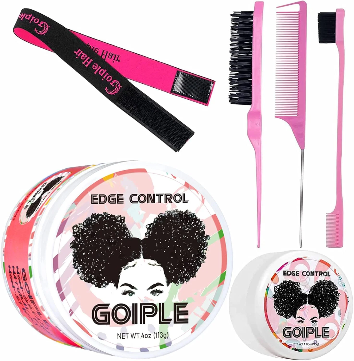 واکس حالت دهنده موی سر Goiple برای زنان، با قدرت نگه دارندگی بالا، بدون چربی، ژل واکس حالت دهنده مو، حالت دهنده مو برای موهای مشکی، بدون پوسته ریزی، بدون ایجاد سفیدک، مجموعه حالت دهنده مو (هلو شیرین)