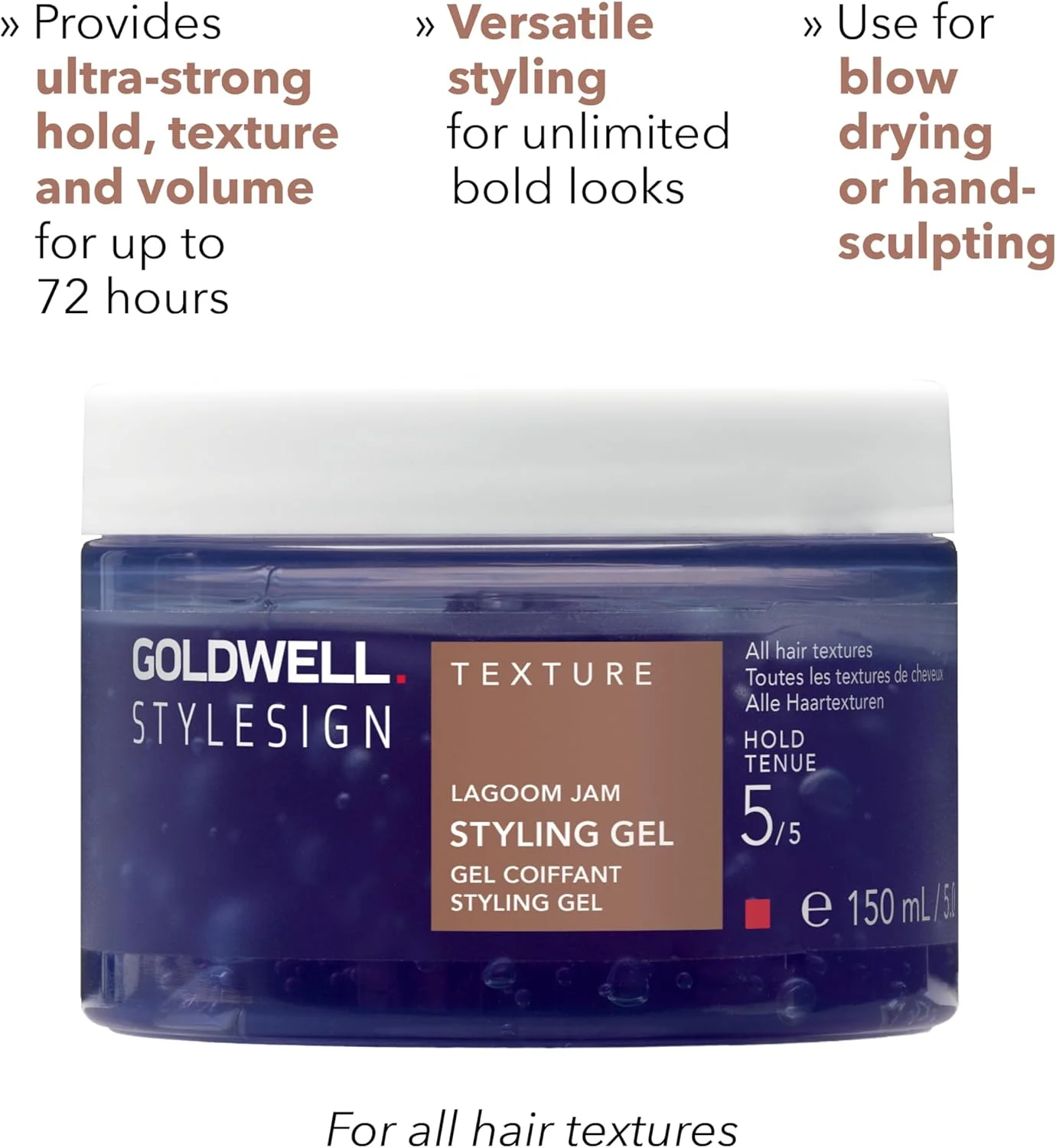 ژل حالت دهنده مو گلدول Stylesign Texture Lagoom Jam، ایده آل برای انواع مو، 150 میلی لیتر ژل حالت دهنده مو گلدول Stylesign Texture Lagoom Jam، ایده آل برای انواع مو، 150 میلی لیتر