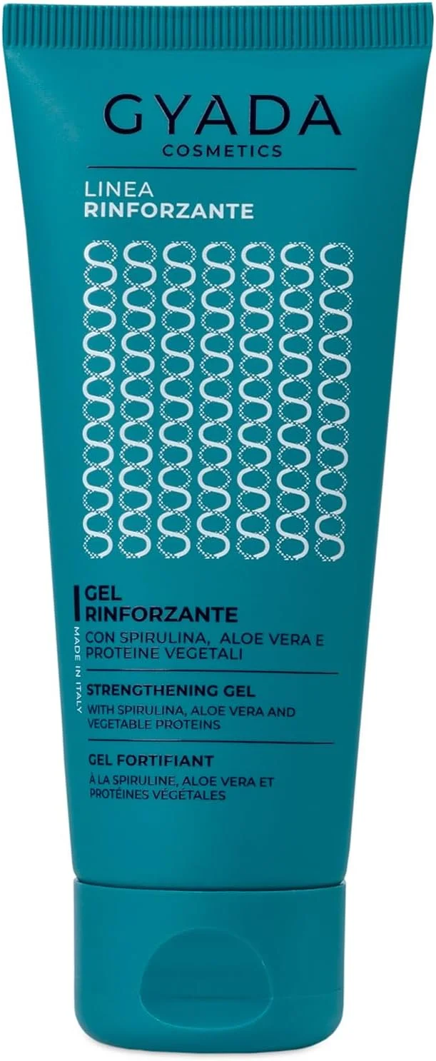 ژل تقویت کننده مو جیادا کازمتیکس حاوی اسپیرولینا و آلوئه ورا، محافظت در برابر رطوبت و وز، برای موهای براق و الاستیک، جلوگیری از شکنندگی و کم آبی، غیر چرب، 75 میلی لیتر