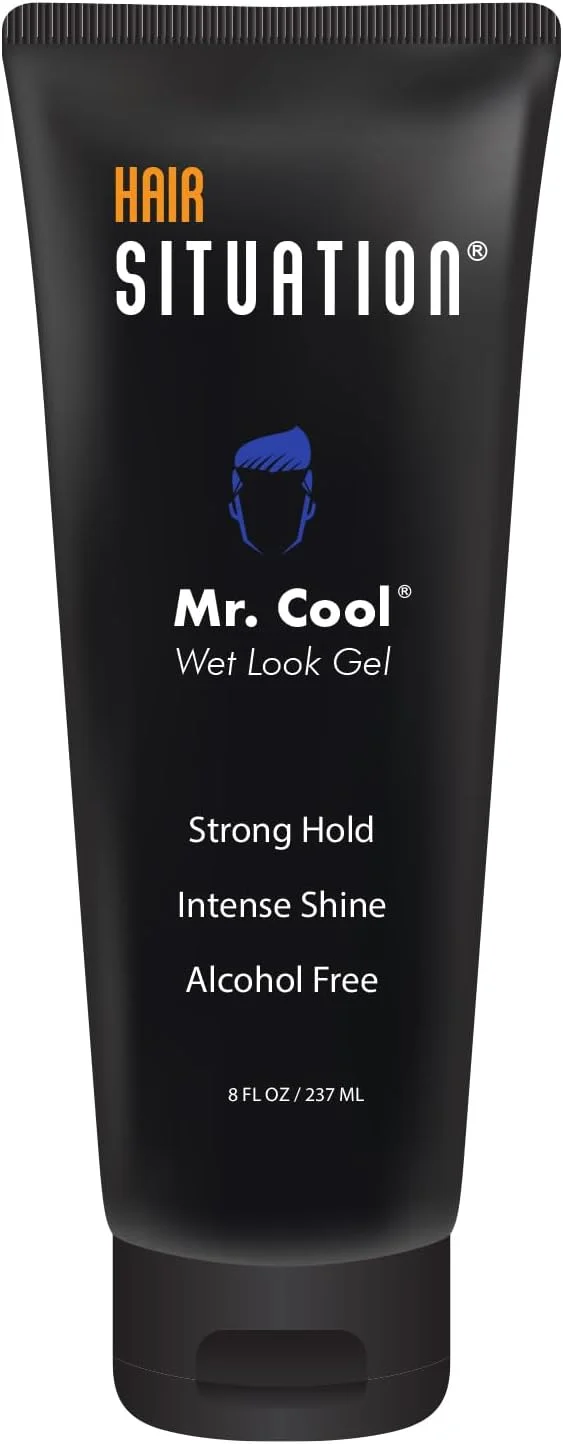 ژل موی حالت خیس آقای کول - حالت دهنده قوی، درخشش بالا، بدون الکل، ضد رطوبت، بدون پوسته پوسته شدن، غیر چرب، ماندگاری طولانی - برای انواع مو - 236 میلی لیتر