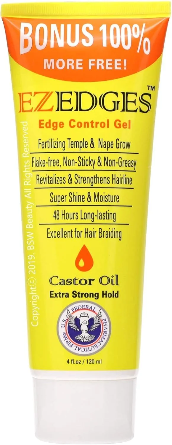 ژل حالت دهنده مو EZEDGES EDGE CONTROL با قدرت نگهداری فوق العاده (روغن کرچک)، ۱۱۳ گرم