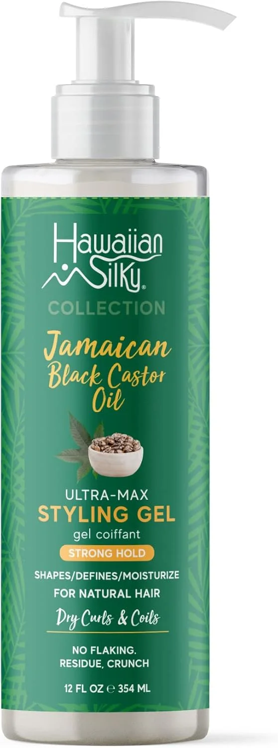 ژل حالت دهنده فوق العاده قوی روغن کرچک سیاه جامائیکایی هاوایی سیلکی