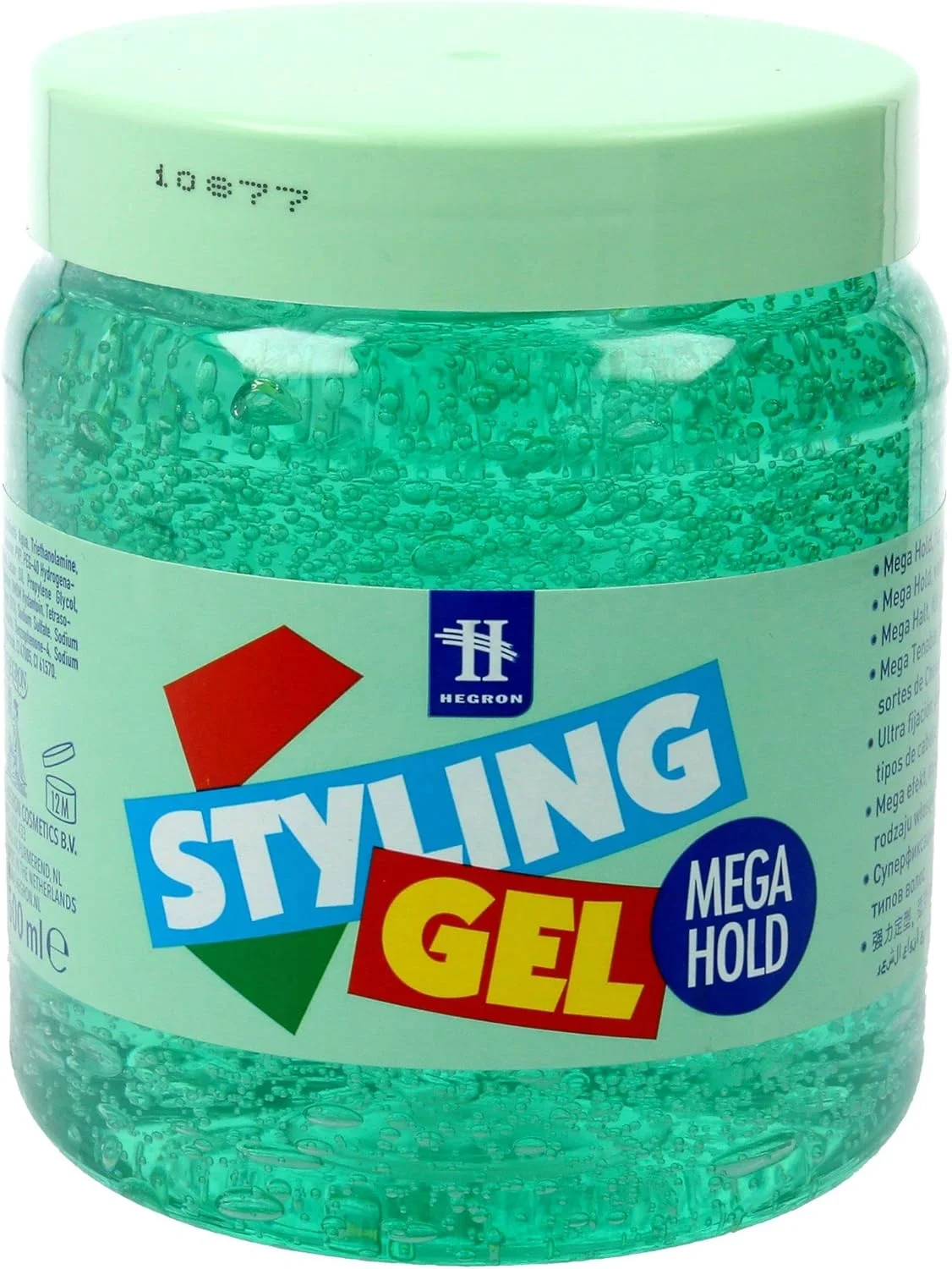 ژل حالت دهنده مو هگرون، قدرت نگهداری بسیار قوی، 500 میلی لیتر