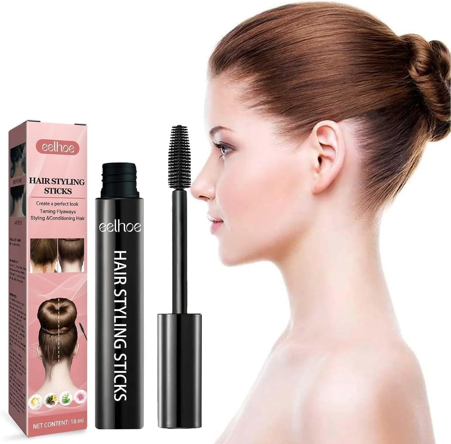 استیک ژل حالت دهنده مو INFINITIX™ برای دختران و زنان، 18 میلی لیتر، غیر چرب، ماندگاری طولانی | استیک واکس مو، مرطوب کننده و غیر چسبنده