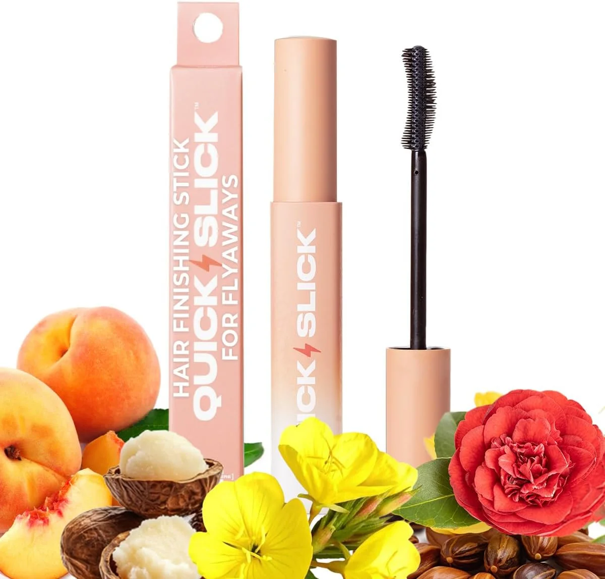 ریمل مو INH برای موهای وز | استیک حالت دهنده سریع مو برای موهای وز، کنترل وز و حالت دهی صاف | سرم صاف کننده غیر چرب و غیر کومدوژنیک و فر کننده مو | تارت هلویی، 18 میلی لیتر