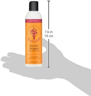 محلول حالت دهنده موی فر Jessicurl Rockin Ringlets، بدون عطر، 236 میلی لیتر