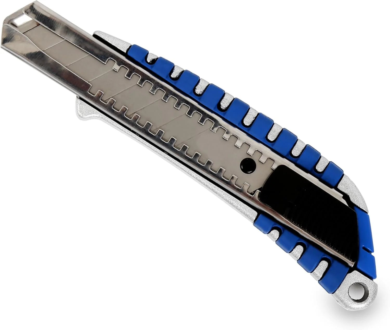 کاتر 18 میلیمتری VTOOLS، جمعشونده، تیغههای جداشونده، مقاوم، جمع و جور، چند منظوره، بسیار تیز، قفل ایمنی، دسته ارگونومیک، خاکستری، VT2246 کاتر 18 میلیمتری VTOOLS، جمعشونده، تیغههای جداشونده، مقاوم، جمع و جور، چند منظوره، بسیار تیز، قفل ایمنی، دسته ارگونومیک، خاکستری، VT2246