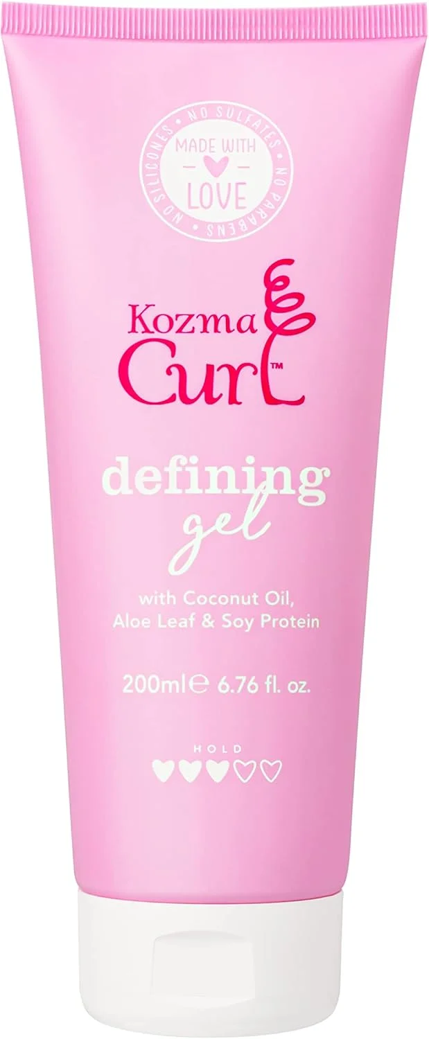 ژل فر کننده مو کوزما 200 میلی لیتر، حالت دهنده موهای فر، بدون سیلیکون، محصول حالت دهنده برای موهای فر، ژل برای موهای فر، برای انواع موهای فر، محصولات موهای فر