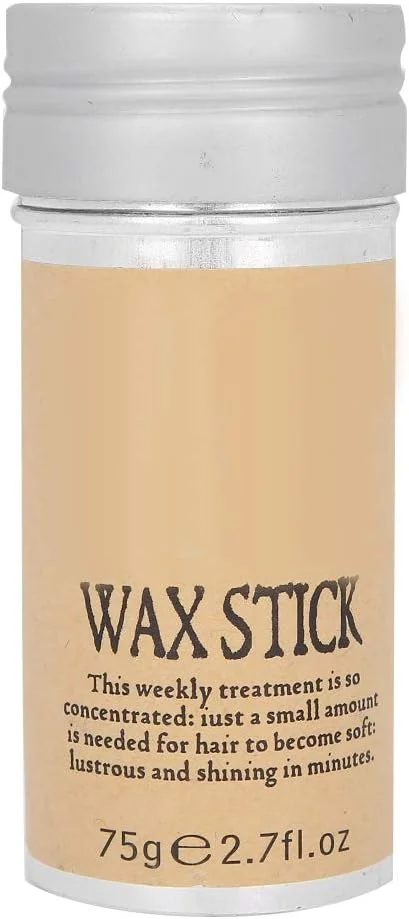 استیک واکس حالت دهنده موهای فراری KOSDFOGE، کرم حالت دهنده و صاف کننده مو، ابزار حالت دهی مو برای صاف کردن موهای وز و فراری، 75 گرم