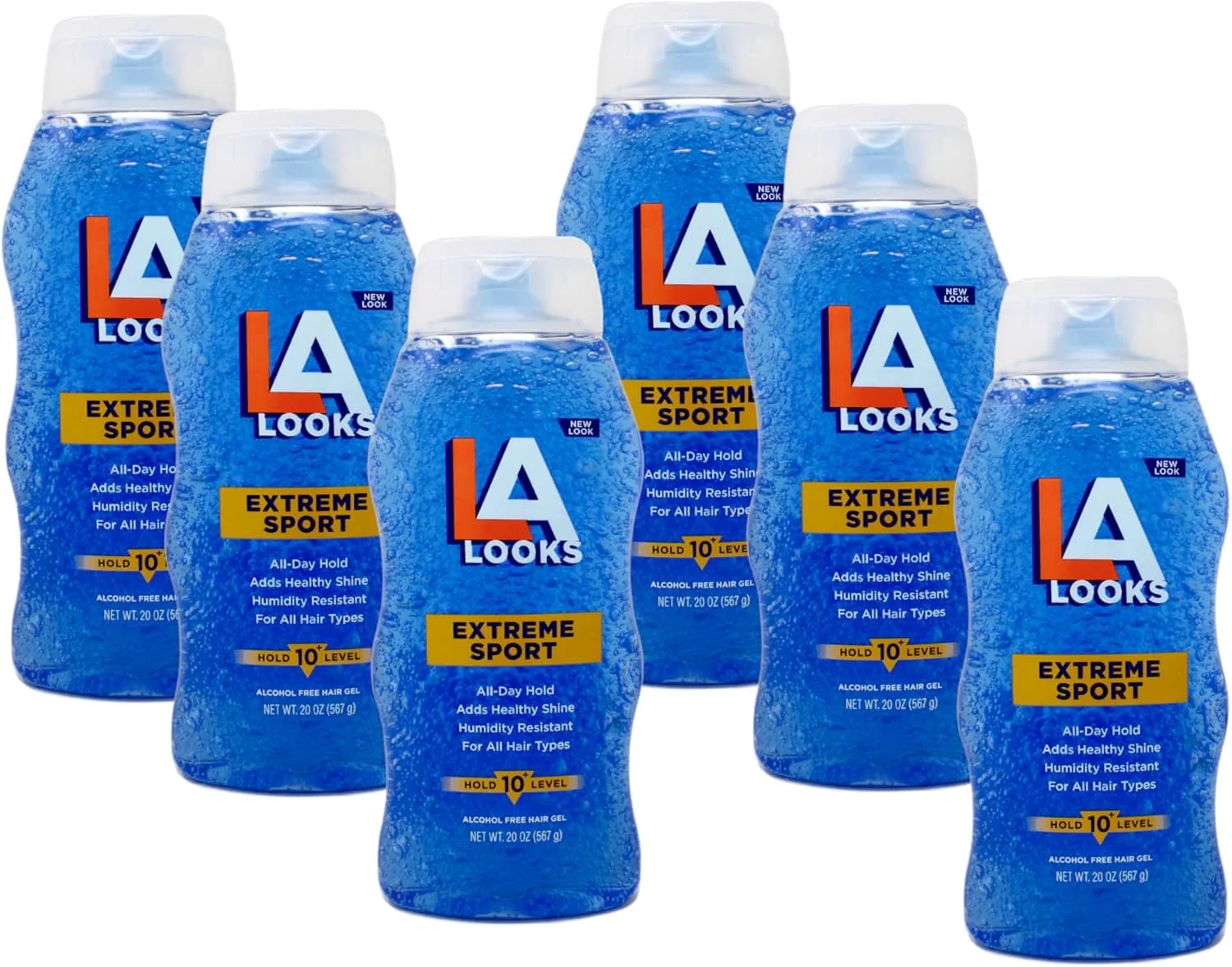 ژل موی سر L.A. Looks La Gel شماره 10، حالت دهنده قوی Tri-Active، حجم 567 گرم، آبی