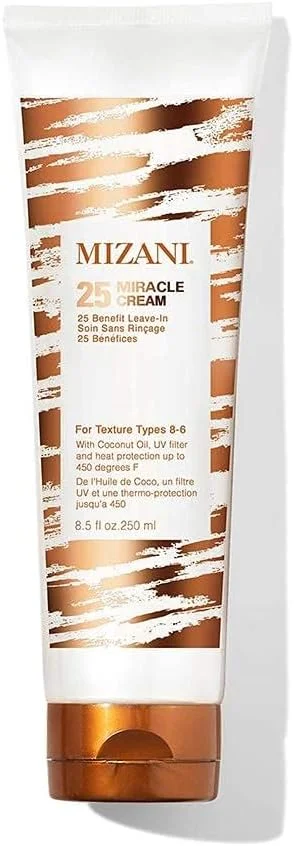 کرم مو میزانی 25 Miracle | افزایش رطوبت سبک و نرمی لمس‌پذیر | محافظت در برابر حرارت | حاوی روغن نارگیل | برای موهای فر | 250 میلی‌لیتر