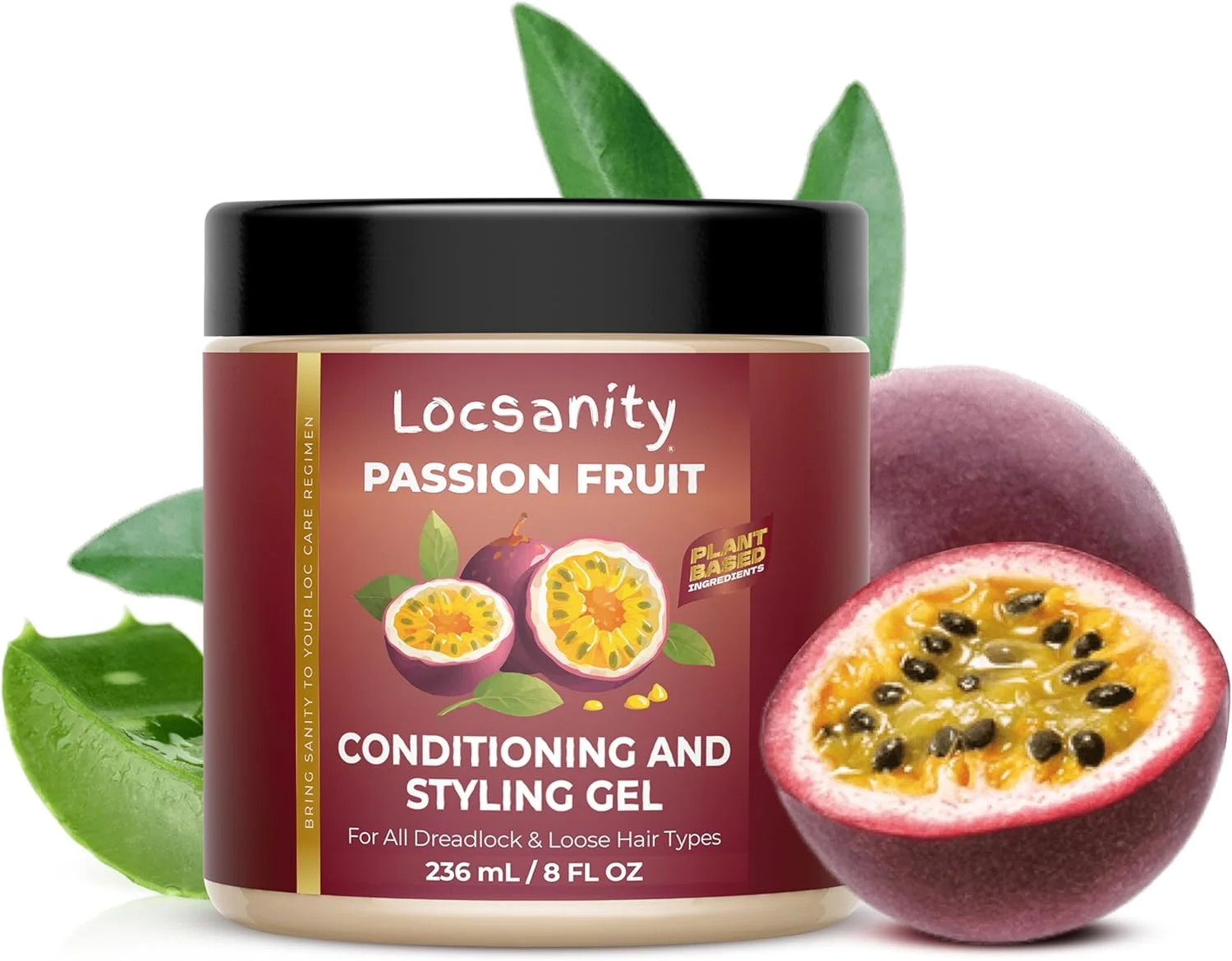 ژل حالت دهنده و نرم کننده مو لُک‌سنیتی با رایحه پشن فروت - ژل بافت برای انواع مدل مو، موهای طبیعی و بافته شده