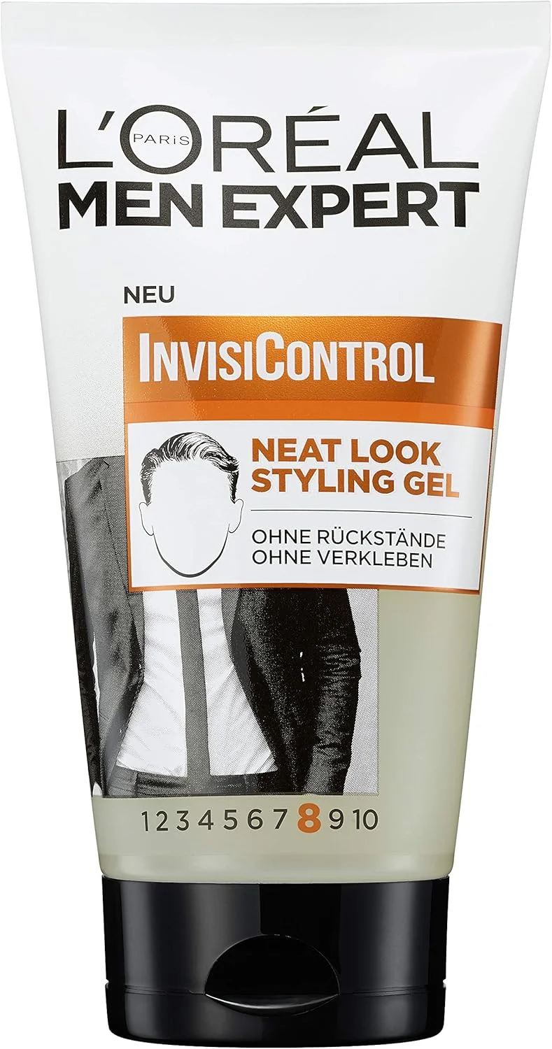 ژل حالت دهنده مو لورآل پاریس مدل Neat Look، ژل مو برای حالت دادن به موهای تغذیه شده و طبیعی، حالت دهنده مو برای یک پایان مات، InvisiControl، 1 عدد 150 میلی لیتر