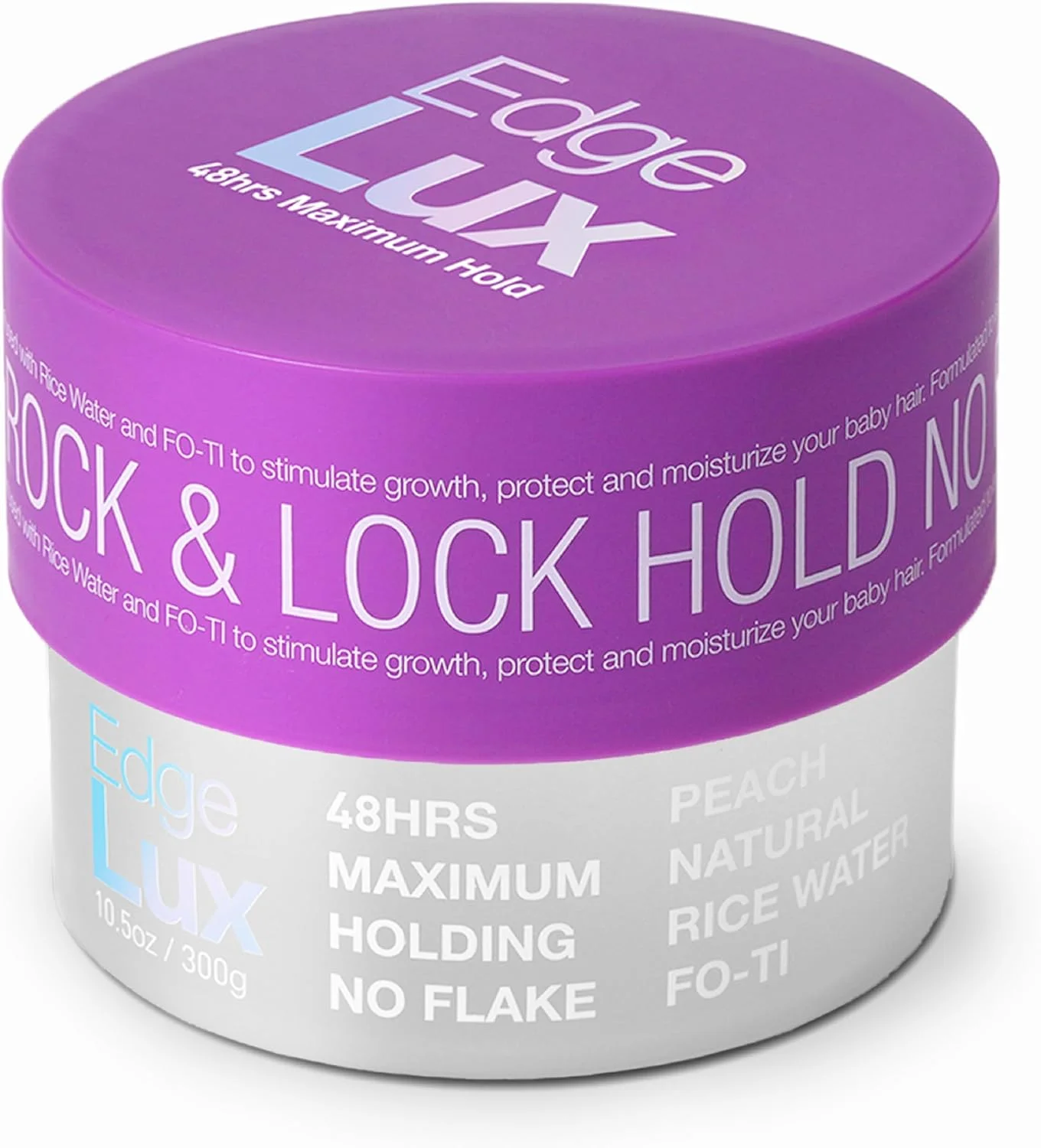 ژل حالت دهنده مو لبه لوکس با روغن کرچک، کراتین، بیوتین و روغن زیتون - ماندگاری حداکثری 48 ساعته، بدون پوسته پوسته شدن، بدون چربی، معطر، حالت دهنده و نرم کننده برای انواع مو