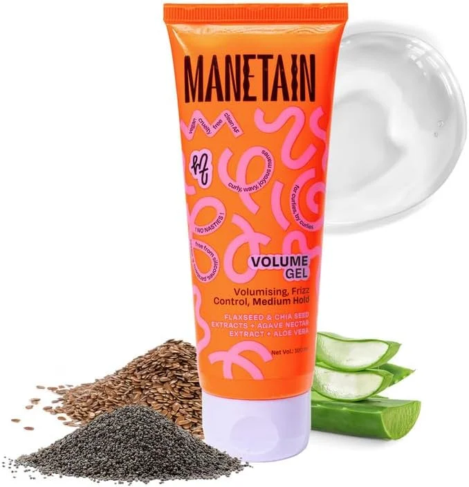 ژل حجم دهنده مو مانتین 100 میلی لیتر | تقویت کننده فر مو با آلوئه ورا، تخم کتان و آگاو | حالت دهنده متوسط، ضد وز، ژل حالت دهنده مرطوب کننده برای موهای فر و مجعد | مناسب برای روش CG |