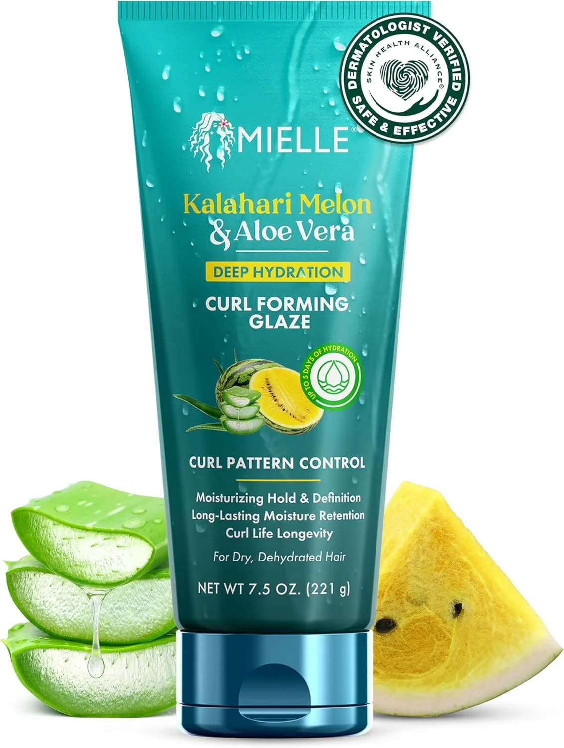 ژل حالت دهنده موی فر میِل - هندوانه کالاهاری و آلوئه ورا، آبرسانی عمیق، مناسب موهای خشک، فر و بافتی - افزایش حالت فر با ماندگاری طولانی و درخشش (221 میلی لیتر)