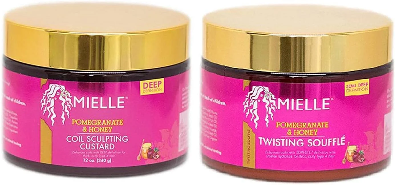 مجموعه انار و عسل Mielle Organics (کرم حالت دهنده مو و سوفله بافت دهنده)