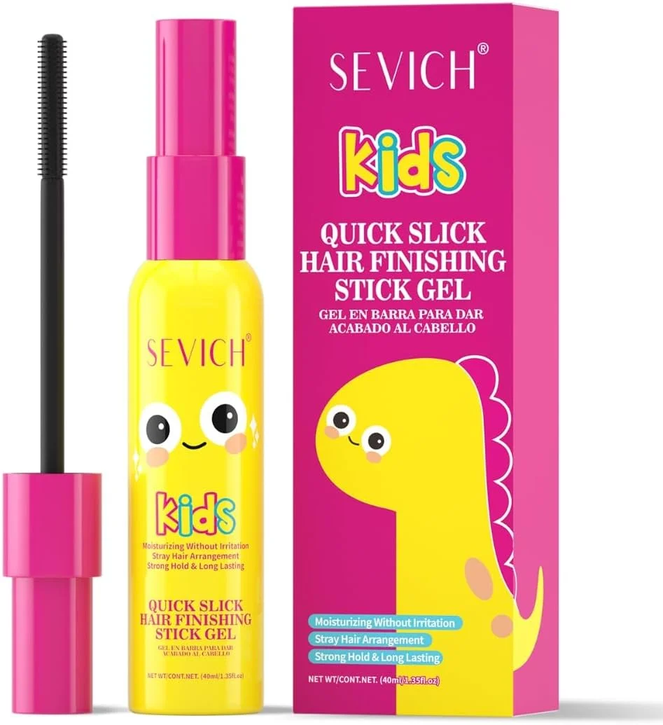 ژل حالت دهنده و مرتب کننده سریع مو کودک میمی و بیبی 40 میلی لیتر، رام کننده موهای زائد، فرمول ملایم برس دار برای موهای ریز و موخوره، ژل حالت دهنده موهای شکسته برای کودکان نوپا