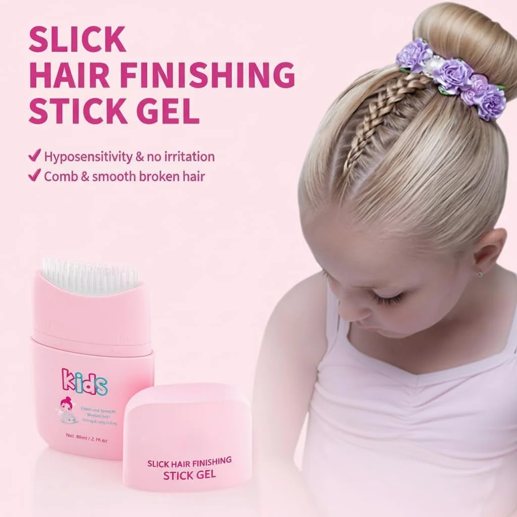 استیک واکس موی کودک نالاکال، ژل مو برای کودکان، حالت دهنده مو، استیک مرتب کننده مو با شانه، مواد طبیعی، مناسب برای انواع مدل مو