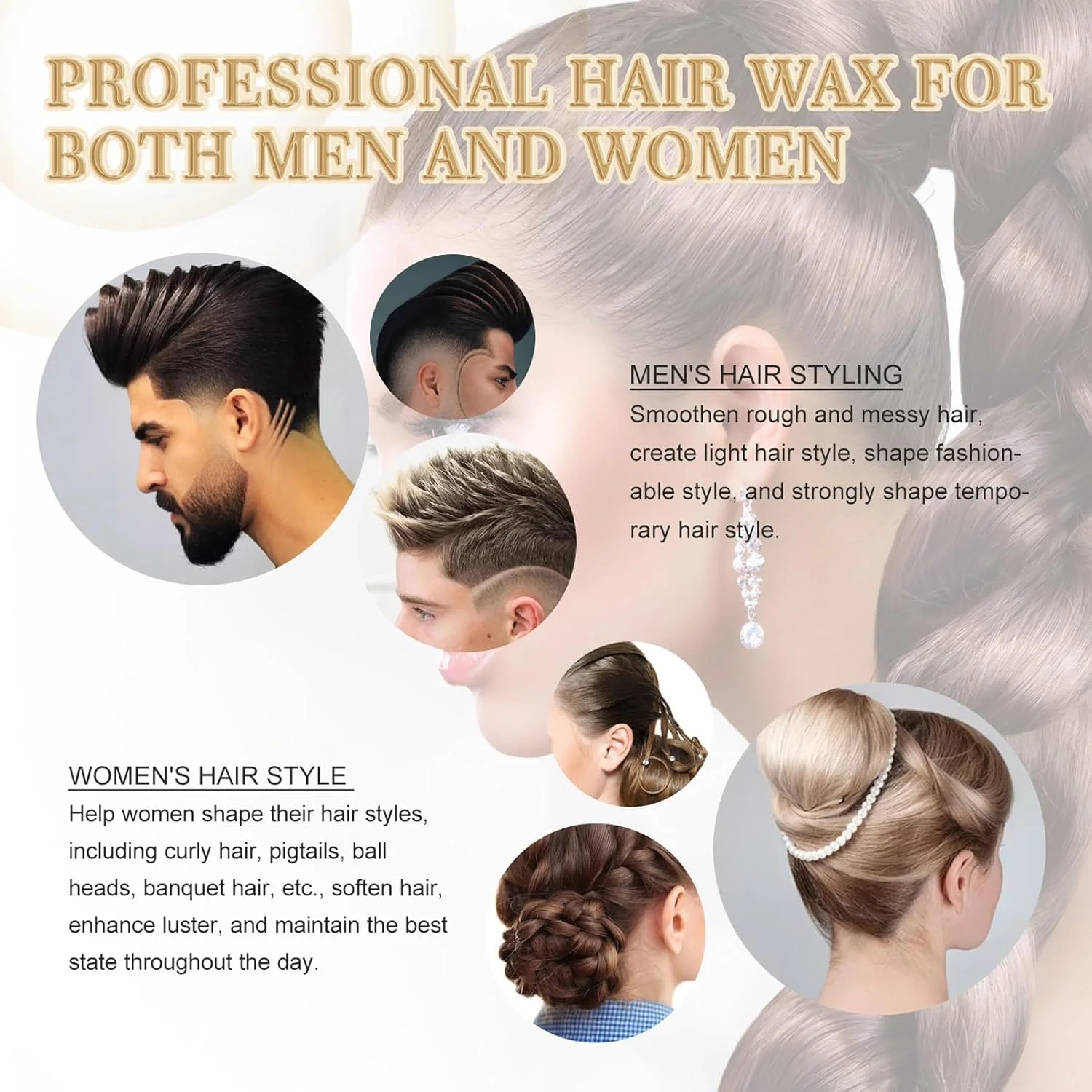 استیک مومی حالت دهنده مو مینی، استیک های مومی حالت دهنده، کنترل کننده موهای وز و خرده مو ضد وز غیر چرب، استیک های پماد حالت دهنده مو غیر چرب برای موهای وز و خرده مو، 15 گرم (قهوه ای)