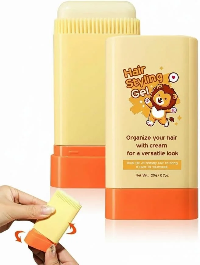 ژل حالت دهنده مو کودک نالاکال، چوب واکس مو کودکانه - شانه سرخود 2 در 1، مواد طبیعی با طراوت و غیر چرب، حالت دهی آسان، 20 گرم